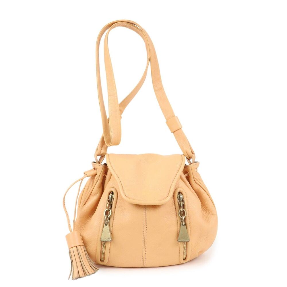 Chloe See by Chloe Calfskin Shoulder Bag Beige